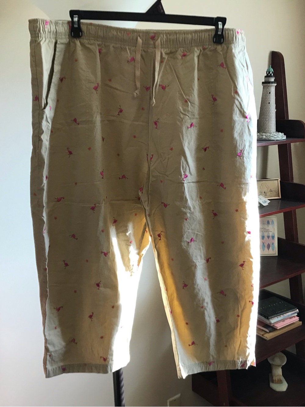 Basic Edition Embroidered Capri Pants 3X